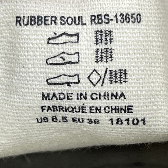 Taos Rubber Soul Shoes Womens Size 8.5 Charcoal Gray Canvas Comfort Slip On - Picture 8 of 8